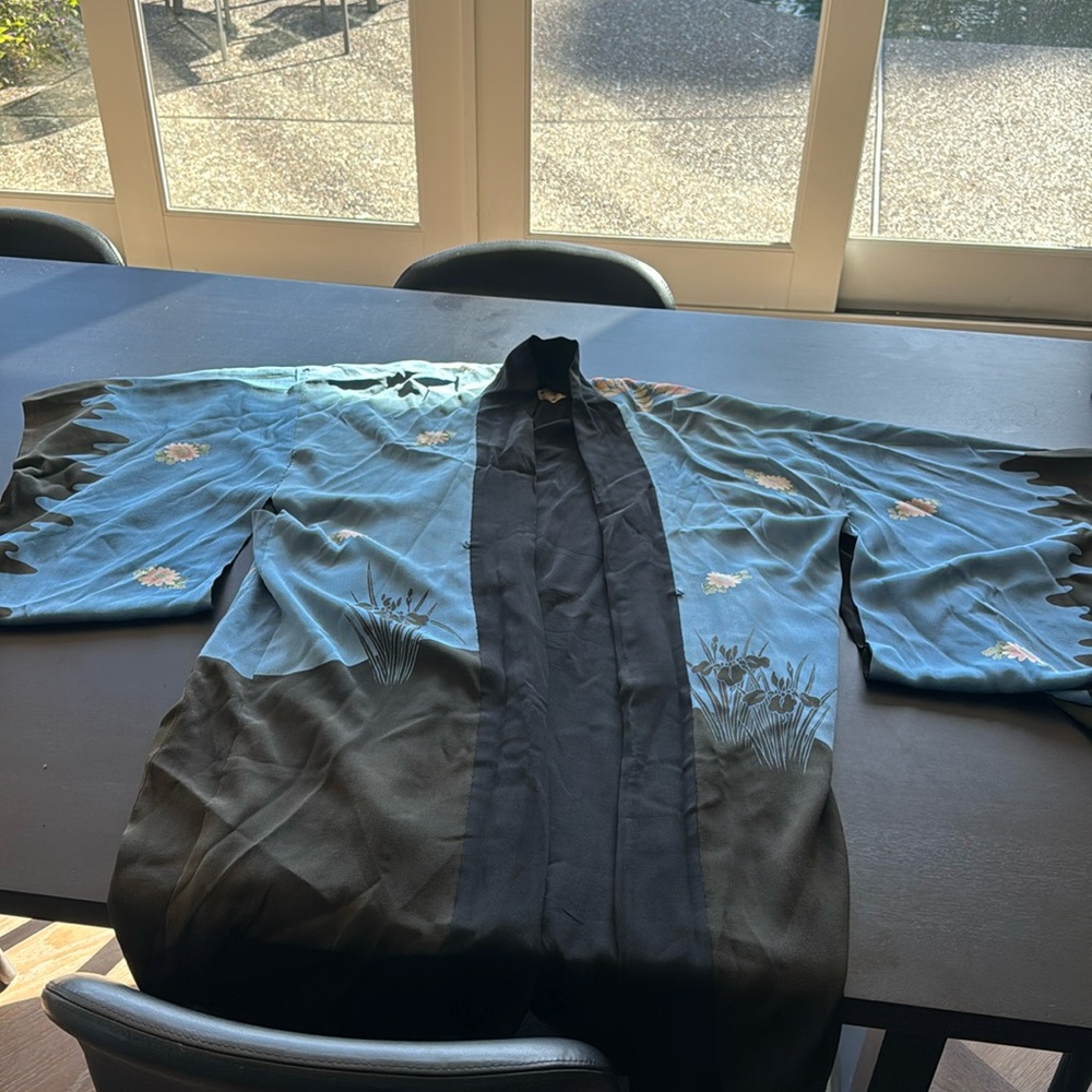 Gorgeous antique silk kimono from Japan
